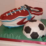 Football boot cake